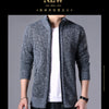 M-4XL Autumn/Winter New Men's Plush Thickened Knitted Jacket Vertical Neck Zipper Sweater Cardigan Warm Coat Jacket Jacket