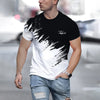 Summer Men's T Shirt Casual Round Neck Loose Tops Fashion Color Contrast Print T Shirt For Men Funny 3D Tee Street Trend Clothes