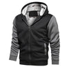 Winter Hoodie Thick Warm Jacket Men's Hoodies Patchwork Warm Sweatshirt Casual Camouflage Zipper Jackets Long Sleeve Streetwear