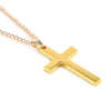 Wu's 2022 New Fashion Cross Pendant Necklace Ladies Mens Stainless Steel Chain Charm Necklace Cool Boys Girls Jewelry Gift