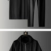 2024 Summer New Fashion Trend Elastic Hooded Short-Sleeved T-Shirt Set Men's Casual Relaxed Comfortable Breathable Two-Piece Set