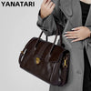 YANATARI genuine leather bag for women Luxury woman Shoulder bag large capacity square fashion tote bag Fashionable Handbag