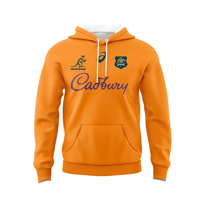 New Australian Retro Hoodie Sweater Rugby Jersey Australian Rugby Jersey Comfortable and Good-looking Nostalgic Hooded Jacket