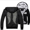 The Walking Dead Hoodie Zombie Daryl Dixon Wings Warm Winter Fleece Zip Up Clothing Coat Sweatshirts Clothes