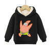 SpongeBob SquarePants Pullover Hoodie Patrick Star Hooded Sweatshirt Heavyweight Fleece Casual Long Sleeve Shirts Birthday Gift