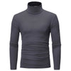 High Neck Slim FitElastic Long Sleeve Pullover Thermal Tops