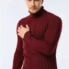 AIOPESON Slim Fit Pullovers Turtleneck Men Casual Basic Solid Color Warm Striped Sweater Mens New Winter Fashion Sweaters Male