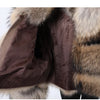 Maomaokong Real Fur Jacket  Women Winter Short Natural real Fox Fur Lady Zipper Fur Coat Female Warm Jacket  with Collar