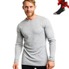 100% Merino Wool Base Layer Men Merino Wool Long Sleeve 240G Midweight Thermal Underwear Wicking Breathable Top + Hiking Socks