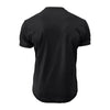 Casual High Quality Summer Short Sleeve Henry Neck Mens T Shirts Fashion Basic T-shirt Male