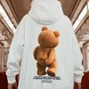 Autumn Funny Kawaii Bear Graphic Printed Pullover Hoodies Men Hip Hop Streetwear Pocket Hooded Sweatshirts Y2K Vintage Hoodie