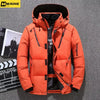 luxury Winter Goose Outdoor Down Jacket Men Winter Warm Solid Color Hooded Down Coats Thick Duck Parka Mens Down Jackets