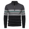 New Autumn High Quality Zipper Pullers Men Warm Winter Cotton Sweaters for Men Ethnic Patterns Casual Mens Sweater