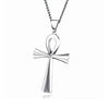 Gold Silver Color Stainless Steel Amulet Necklaces Ancient Egypt Ankh Cross Charm Pendant for Women Men Egyptian Jewelry Gifts