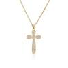 NEWBUY Gold Color Jesus Cross Pendant Stainless Steel Chain Necklace For Women Men Classic Design Christain Jewelry Gift