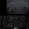 Minglu Spring Autumn Men's Jackets Luxury Letter Flocking Printed Single Breasted Black Male Outerwear Fashion Man Coats 5XL