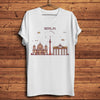 Europe city London Moscow Berlin Paris roma barcelona landmark Funny T Shirt Men Women Casual Tee Homme Unisex Tshirt No-sticker