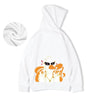 M-8XL Oversized Hoodies Men American Cartoon Duck Boss Print  Loose Hoodie Student's Large Soft Velvet Hooded Sweater