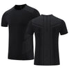 Quick Dry Running T-shirts Men Sports shirt Gym Clothing Fitness Training Sportswear Black Jogging Tshirt