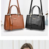 The texture of high-grade fashion crocodile print women's handbag, simple temperament all shoulder crossbody bag