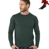 100% Merino Wool Base Layer Men Merino Wool Long Sleeve 240G Midweight Thermal Underwear Wicking Breathable Top + Hiking Socks