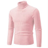 High Neck Solid Color Pullover Knitted