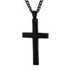 Men Simple Cross Pendant Alloy Necklace Chain Jewelry Christmas Day Gift Simple Cross Stainless Steel Necklace Titanium Steel