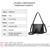 Solid Soft Leather Handbag for Women Casual Crossbody Bag for Daily Commute Multi Compartment Zipper Shoulder Bags Female Sac