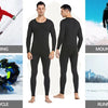 Men's Thermal Underwear Set Winter Clothes Thermal Shirt Tights Round Neck Thin Slim Fit Long Sleeve T-shirt Long Johns Suit