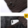 Plus Fleece Splicing European Leather jacket