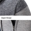 new men's autumn and winter sweater coat trend color matching hooded sweater