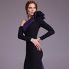 Customized  Exquisite One-shoulder Sheath Cocktail  Flowers Fold S Occasion Evening Gown arabic evening dress فستان سهرة نس