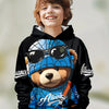 Kids Clothes Boys Hoodies Long Sleeve Cool Bear Print Children Spring Fall Clothes Fashion Outdoor Girl Clothes Pullover Tops