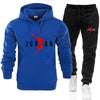 Men's Tracksuit Hoodie Pants 2Pcs Sets Suit Leisure Sweatshirts Sweatpants Fashion Trends Brand Clothing S-3XL