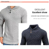 Men's Sweater Knit Pullover Fashionable Polo/Turtle Neck Slimming Smooths Your Silhouette Winter Casual Thick Thin