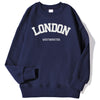 London Westminster Street Letter Prints Sweatshirts For Men Autumn Casual Hoodies O-Neck Soft Pullovers Street Trend Clothing