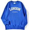 London Westminster Street Letter Prints Sweatshirts For Men Autumn Casual Hoodies O-Neck Soft Pullovers Street Trend Clothing