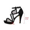 Summer Platform High Heels Women's Sandals Fashion Mixed Color Open Toe Sandals Women Thin Heels Party Shoes Ladies Sandalias