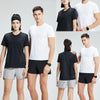 Quick Dry Running T-shirts Men Sports shirt Gym Clothing Fitness Training Sportswear Black Jogging Tshirt