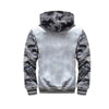 Winter Hoodie Thick Warm Jacket Men's Hoodies Patchwork Warm Sweatshirt Casual Camouflage Zipper Jackets Long Sleeve Streetwear