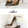 Women High Heels Blue Green Valentine Pumps Luxury Glossy Stiletto Wedding Bridal Nightclub Fashion Simple Solid Color 1829-2