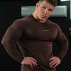 Spring Autumn New Men's Long Sleeve T-Shirt Gym Sports Fitness Tight Fitting Clothing Quick Drying Breathable Elastic Base Shirt