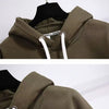 Printed poker hoodie for men kangaroo pocket pull rope pullover loose sweatshirt fall casual wear