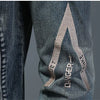 ABOORUN Men Denim Jackets Fashion Eagle Embroidery Jean Coats High Quality Outerwear for Male