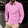 Men's Fashion POLO Shirt Autumn Long Sleeve Lapel Zipper Pocket Business Casual Shirt Golf T-shirt Pullover Street Wear XS-XL