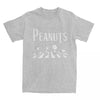 Peanuts Snoopy Crossing Road T Shirt Men 100% Cotton Fashion for Male T-Shirt Round Collar Tee Shirt Short Sleeve Clothes Summer