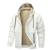 TINGHUO Sweater men hooded cardigan hooded hoodies men's Fleece Zipper coats Men autumn winter 2024 new