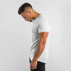 Brand gym clothing fitness t shirt men fashion summer sports short sleeve t-shirt cotton bodybuilding muscle workout tshirt man