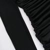 Half High Neck Mesh Stitching Long Sleeve Micro Transparent Spice Girl Dress ins New Summer Style Pure Wind Skirt