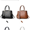 The texture of high-grade fashion crocodile print women's handbag, simple temperament all shoulder crossbody bag